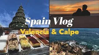 【Spain Travel Vlog1🇪🇸 】day trip in Valencia🩷central market & city walk| beautiful sunrise in Calpe🌅
