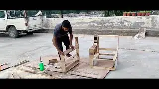 Accent Chair Making | How To Make Sofa Chair frame | sofa ka size