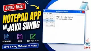 How to create a Notepad App in  Java Swing using Netbeans IDE