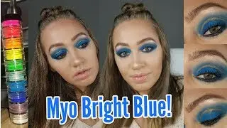Myo Makeup Bright Blue LEWK! |@ShesBlessedx3|