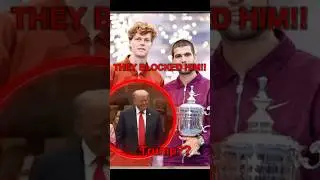 Trump was blocked at the us open😱😱 #tennis #sports #drama