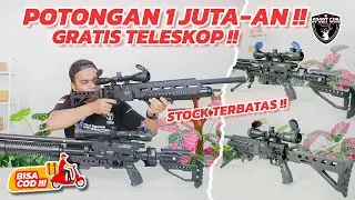 POTONGAN HARGA 1 JUTA & GRATIS TELESKOP SENAPAN ANGIN COBRA VX 4 FULL AUTOMATIS & PCP GHOST WARRIOR 
