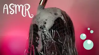 ASMR Mic brushing with foam 🧼🧼🧼
