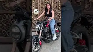 Girl with #honda #CB Test Sound😳. #dream #kawasaki #zseries #cbr1000rr #yamahaexciter