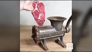 Vintage Meat Grinder Restoration : From Rusty Relic to Kitchen Gem ||