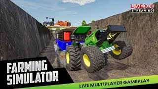 Live Farming Simulator 25 Multiplayer With Indian Tractors #fs25 #livestream