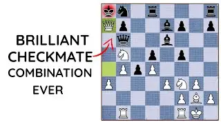 Brilliant checkmate combination ever (Part136) #chess