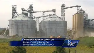 Controversial soybean processing plant opens today