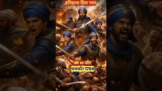 चमकौर का युद्ध 40 vs मौत #Chamkaur1704#40VSMaut#GuruGobindSingh#SikhHistory