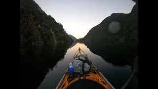Solo Kayaking Doubtful Sound, Deep Cove, New Zealand Wilderness.