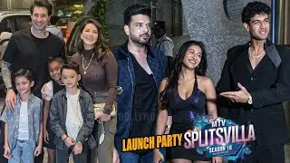 Sunny Leone With Family, Karan Kundra arrive at MTV Splitsvilla Season 16 Launch Party
