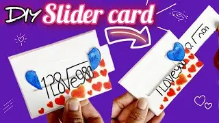 DIY slider card making tutorial ✨💙 How to make a card 