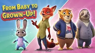 Zootopia Characters Growing Up?! Baby to Grown-Up Transformation!