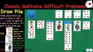 Classic Solitaire Difficult Problems