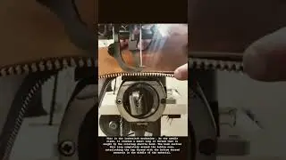 Watch a Shuttle Hook Sewing Machine Stitch Leather
