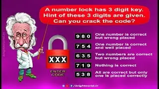Number Lock Puzzles - Solve this if you are a Genius