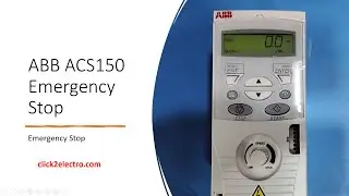 ABB ACS150 Emergency Stop Enable/Disable in English