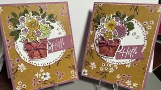 Wildly Flowering DSP, Country Flowers Stamp Set & Dies