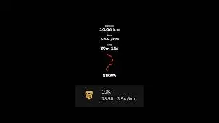 FINALLY! 10K under 40 mins 👀 38:58! #10K #runninggoals #Sub40 #running #strava