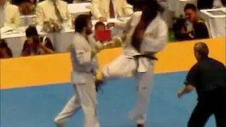 Kyokushin Karate 10th World Open FINAL Tariel VS Teixeira 2011.11.06