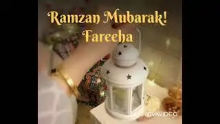 fareeha name Ramzan mubarak  WhatsApp status , tag your partner