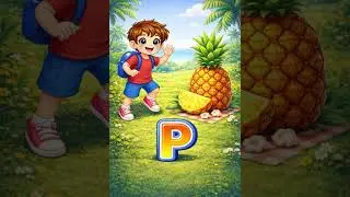 P for Pizza, Popcorn & Pineapple 🍕🍿🍍 | Alphabet Song for Toddlers #learnabc #toddlerlearning #cute