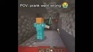 Prank went wrong 😭 @minecraft 