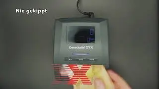 Detectalia D7X - Wie wird eine Banknote richtig in einen Banknotenpr&uuml;fer eingef&uuml;hrt?