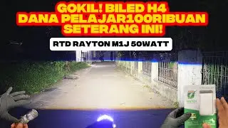 REVIEW BILED H4 RTD RAYTON 50 Watt SUPER TERANG SETERANG MATAHARI?REKOMENDASI BILED H4 MOTOR MOBIL!