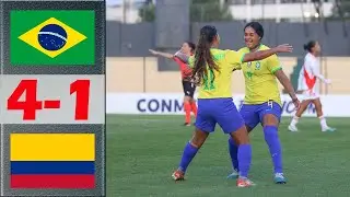 Brazil vs Colombia Highlights | CONMEBOL Feminino SUB-17 2024 Final Group | 3.22.2024