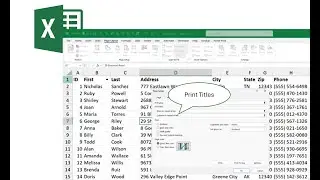 Microsoft Excel - Tips and Tricks - Freeze Panes/Print Titles/Resizing all columns