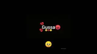🥺Gussa😠 Black screen status video #shorts
