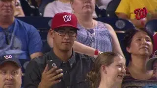 CIN@WSH: Nationals draft pick Dunning enjoys game
