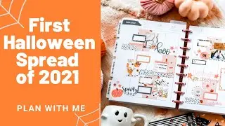 FIRST HALLOWEEN SPREAD OF THE YEAR! | Happy Planner Classic