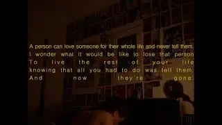 Dont wait. Tell them. | A Cinematic short film shot entirely at my desk.