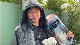 DEI UM SKATE NOVO DE PRESENTE PRA ELE E EXPERIMENTAMOS OS ROXX!