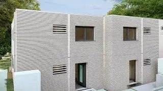 Doppelhaus WOOD CUBE Modulkombination X33 double_X33 double top - ein Wohlfühltraum aus Massivholz