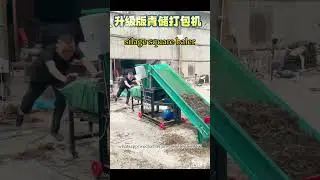 New upgarded silage baler machine for square bales making #silagebaler #silage #baler #livestock