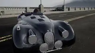 JAGUAR XK120 LT1 LeMans 1952 Digital Twin Car Animation Rendering #cars #carrendering #rarecars #nft