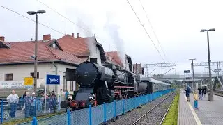 Ty42-107 z pociągiem specjalnym w Żywcu - przejazdy + cała trasa Jeleśnia - Żywiec (22.06.2024)