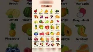 30 Sweet Fruits Name In English And Hindi With Pictures #Fruits #Name #English #Words #vegitables