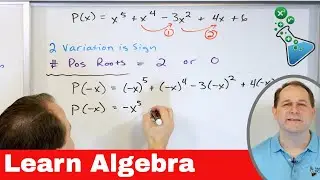 Learn Algebra: Descartes Rule of Signs & Solving Equations