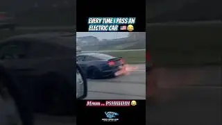 Every time I pass an electric car feels like 😂💀 #automobile #usa #viral