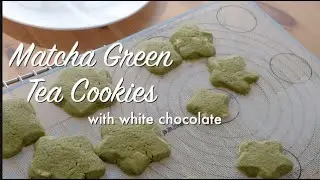 How to make Matcha Green Tea Cookies with white chocolate