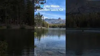Lake Mamie in Mammoth Lakes, CA. Elev. of almost 9k'! Absolutely Stunning! #sierranevadamountains