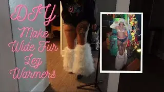 DIY Make Wide Fur Leg Warmers l Odalis Garcia