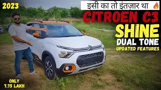 All new citroen C3 shine DT , second top model, 7.75 lakh, full walkaround & Review Hindi ||