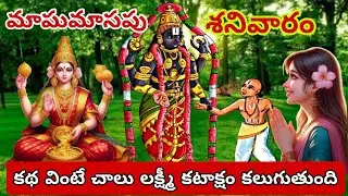 మాఘ మాసం శనివారం రోజు వినవలసిన కథ|Saturday story|lord venkateswara vratha katha |maghamasam