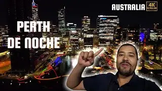 Descubre la Belleza Nocturna de Perth - Australia | Drone 4K sobre Elizabeth Quay