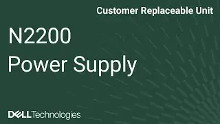 Dell Networking N2200: Remove/Install Power Supply